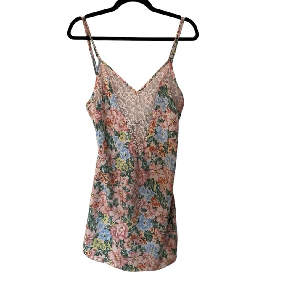 Victoria’s Secret Vintage Sleeveless V-Neck Gold Label Lace Nightgown Sz M GUC